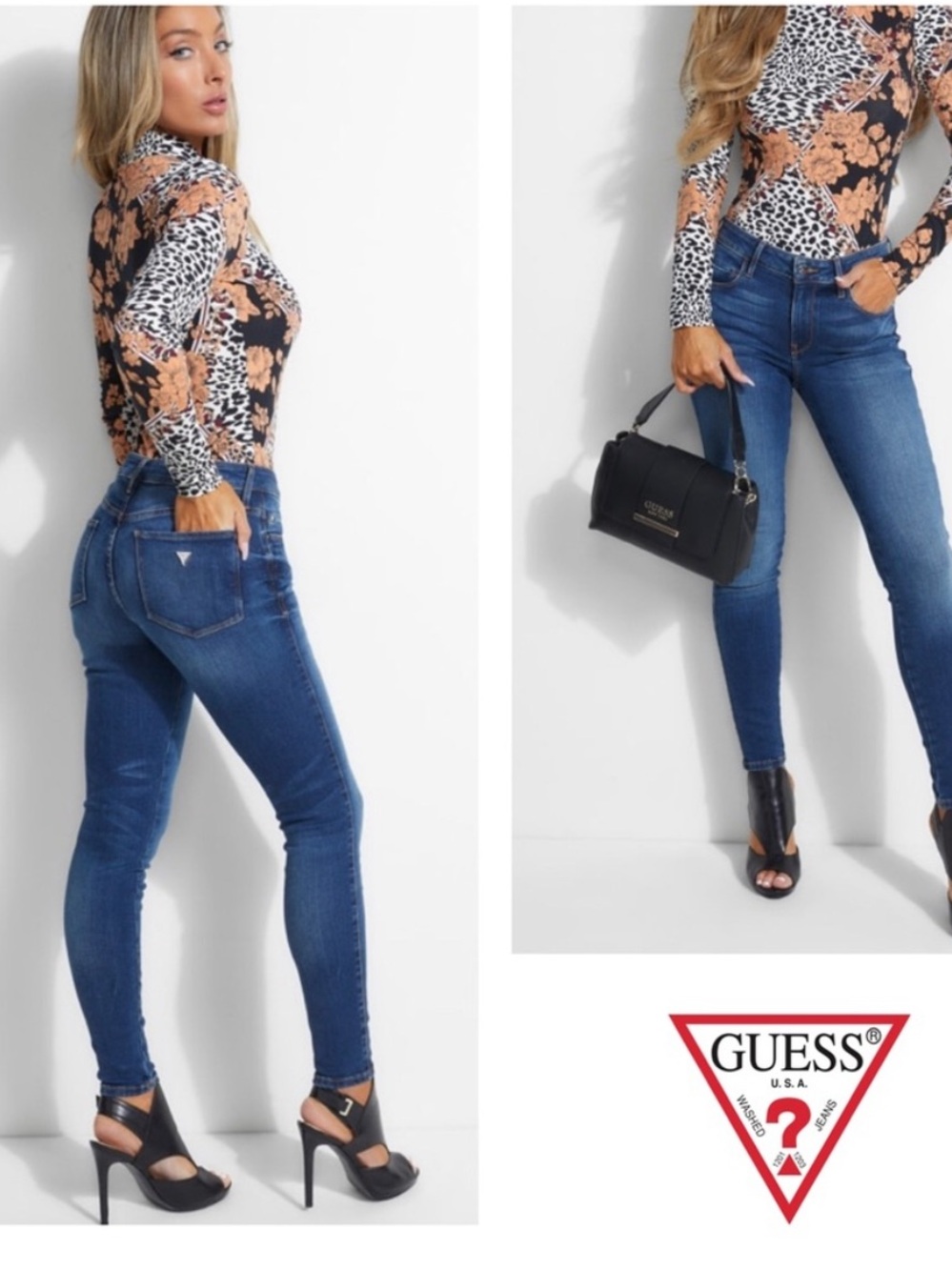 Guess Jeans Sexy Curve Mid-Rise skinny Denim new with tags! Size 24